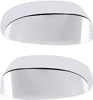 Chrome Side View Mirror Covers Caps Top Half Compatible with Chevrolet Silverado Tahoe Suburban Avalanche, GMC Sierra Yukon Cadillac Escalade 2007 2008 2009 2010 2011 2012 2013 2014