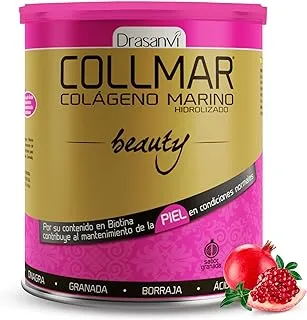 Collmar Beauty Hydrolysed Marine Collagen Drasanvi With Hyaluronic Acid, Vitamin C, Biotin, Evening Primrose Oil, Borage Oil And Pomegranate 275 G - 9.7 Oz