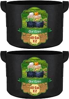 Gardzen 2-Pack 40 Gallon Grow Bags, Aeration Fabric Pots with Handles, Pot for Plants