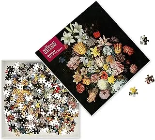 Adult Jigsaw Puzzle National Gallery: Bosschaert the Elder: A Still Life of Flowers: 1000-piece Jigsaw Puzzles