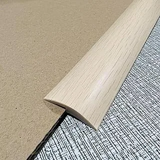 ZEYUE 6.56 FT PVC Carpet & Floor Edging Trim Strip-Threshold Transition Strips-Self Adhesive-Suitable for Threshold Transitions with a Height Less Than 5 mm (5mm, Maple Color)