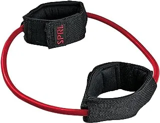 SPRI Xercuff Leg Resistance Band Exercise Cord with Non-Slip Padded Ankle Cuffs (All Bands Sold Separately) Portable for the Gym or At Home Workout Equipment