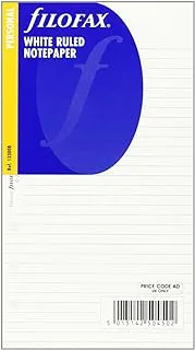 ورق ملاحظات مسطر أبيض شخصي من Filofax R