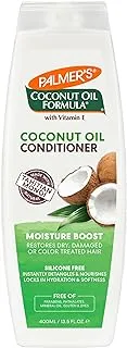 Palmer's Coconut Oil Formula Moisture Boost Conditioner,Tahitian Monoi|Restore Dry,Damage & Color Treated Hair|Instant Detangles& Nourishes Locks in Hydration & Softness|No Paraben Gluten & Dyes|400ML