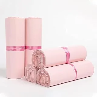 REDDOTGIFT 50pcs Baby Pink Plastic Envelope Bag Matte Finishing Self-seal Adhesive Courier Storage Bags Plastic Poly Envelope Mailer Postal Shipping Mailing Bags (Baby Pink, 28x38+4 cm)