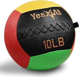 Yes4All Wall Ball - Soft Medicine Ball/Wall Medicine Ball for Full Body Dynamic Exercises Ball for 3kgs/6lbs; 4.5kgs/10lbs; 5kgs/12lbs; 7kgs/15lbs; 8kgs/18lbs; 14kgs/30lbs