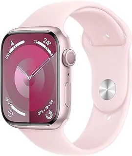 Apple Watch Series 9 [GPS 41mm] Smartwatch with Pink Aluminum Case with Pink Sport Band M/L. Fitness Tracker, Blood Oxygen & ECG Apps, Always-On Retina Display, Water Resistant