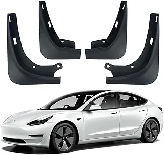 Baung Tesla Model 3 Mud Flaps Splash Guards No Need to Drill Holes 2021 2022 2023 Upgraded (Set of Four) Model 3 Fender Mud Guard Accessories