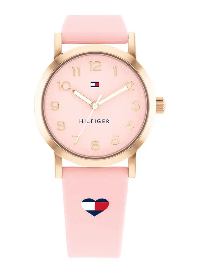 TOMMY HILFIGER Unisex Analog Round Shape Silicone Wrist Watch 29.5 mm