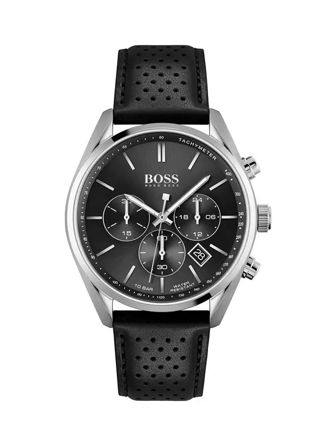 HUGO BOSS Men's Champion Black Dial Watch