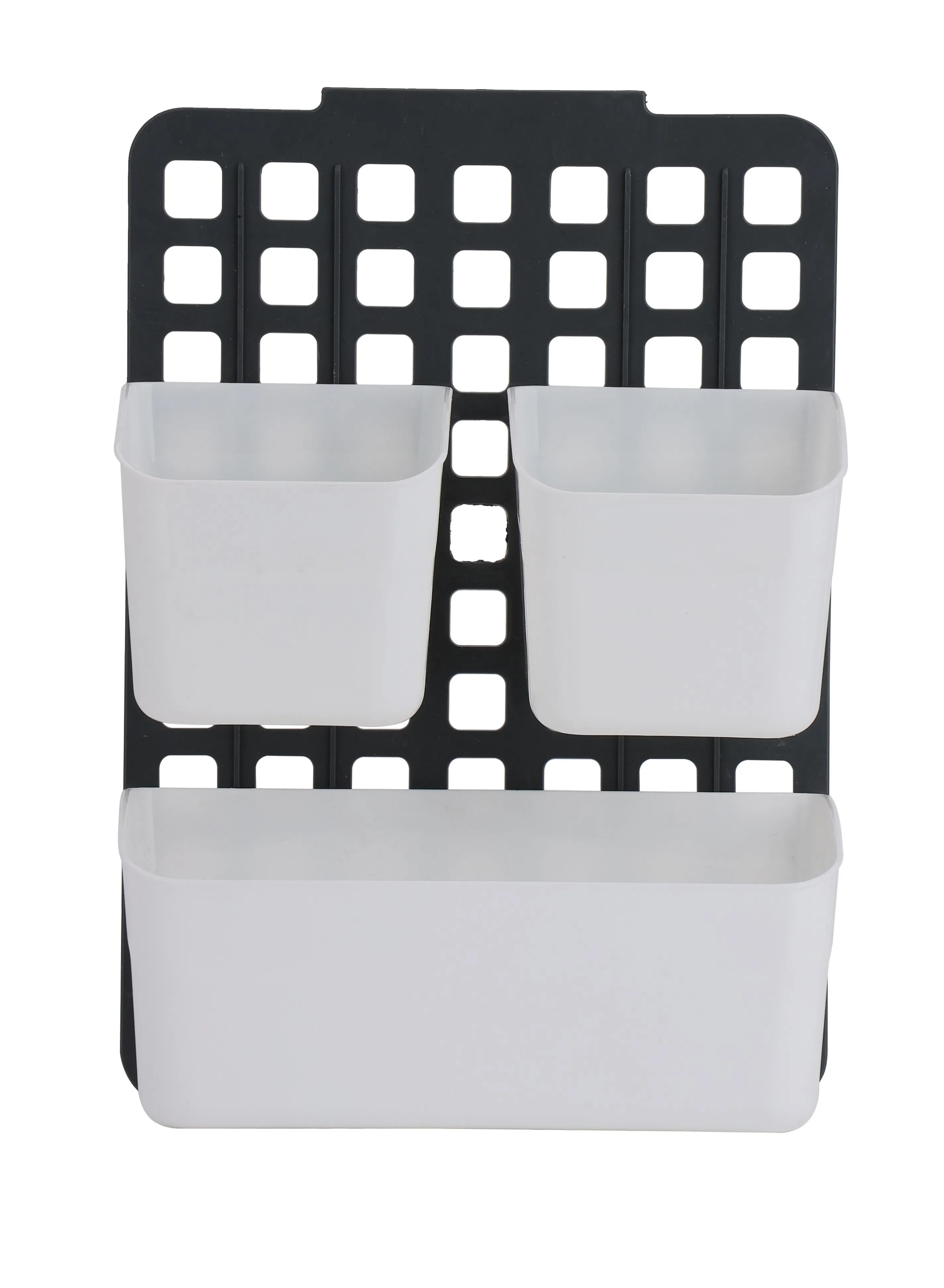 Royalford Royalford 3-in-1 Adjustable Organizer Basket- RF10931| Multi-Purpose Cabinet Door Plastic Organizer| Perfect for Wardrobe, Pantry, Kitchen Cabinet, Bathroom