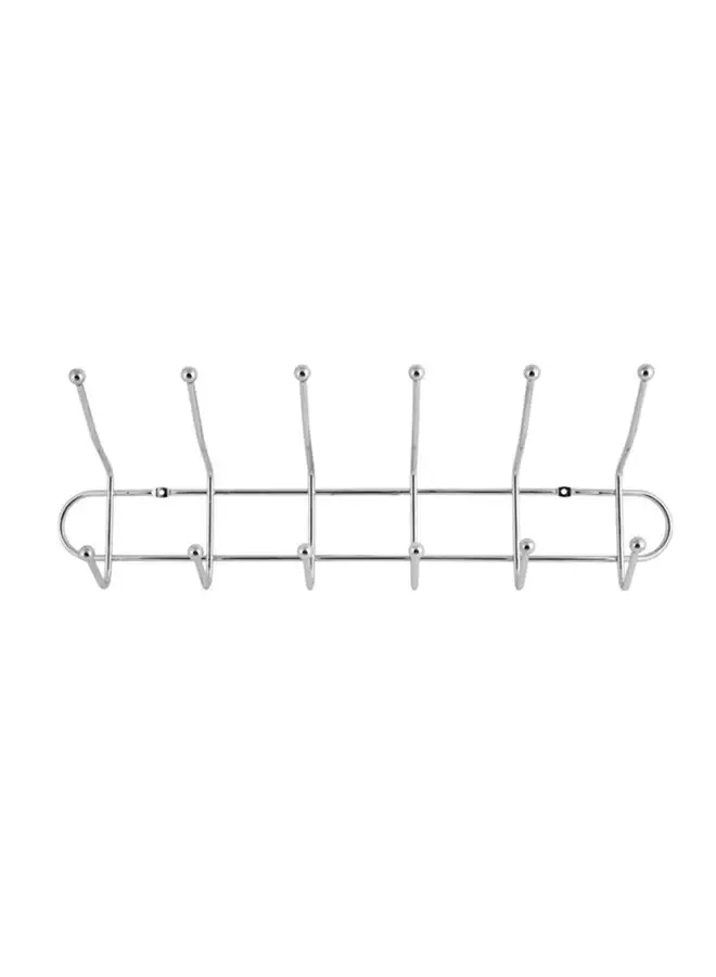 Royalford 6-Hook Metal Hanger Silver