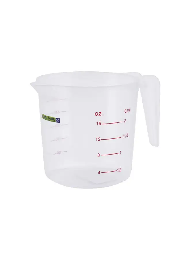 Royalford Liquid Measuring Cup Clear/Red 500ml