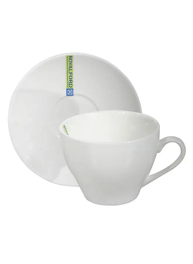 Royalford Magnesia Cup And Saucer White 750ml