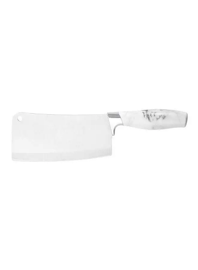 Royalford Marble Designed Cleaver Knife Marble .Silver 7inch