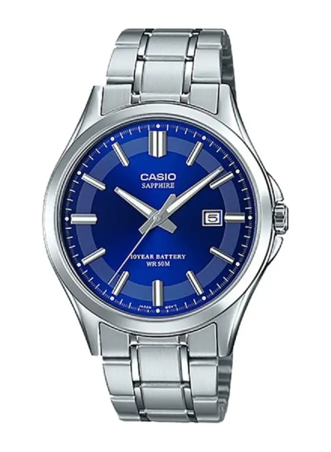 CASIO Stainless Steel Analog Wrist Watch MTS-100D-2AVDF