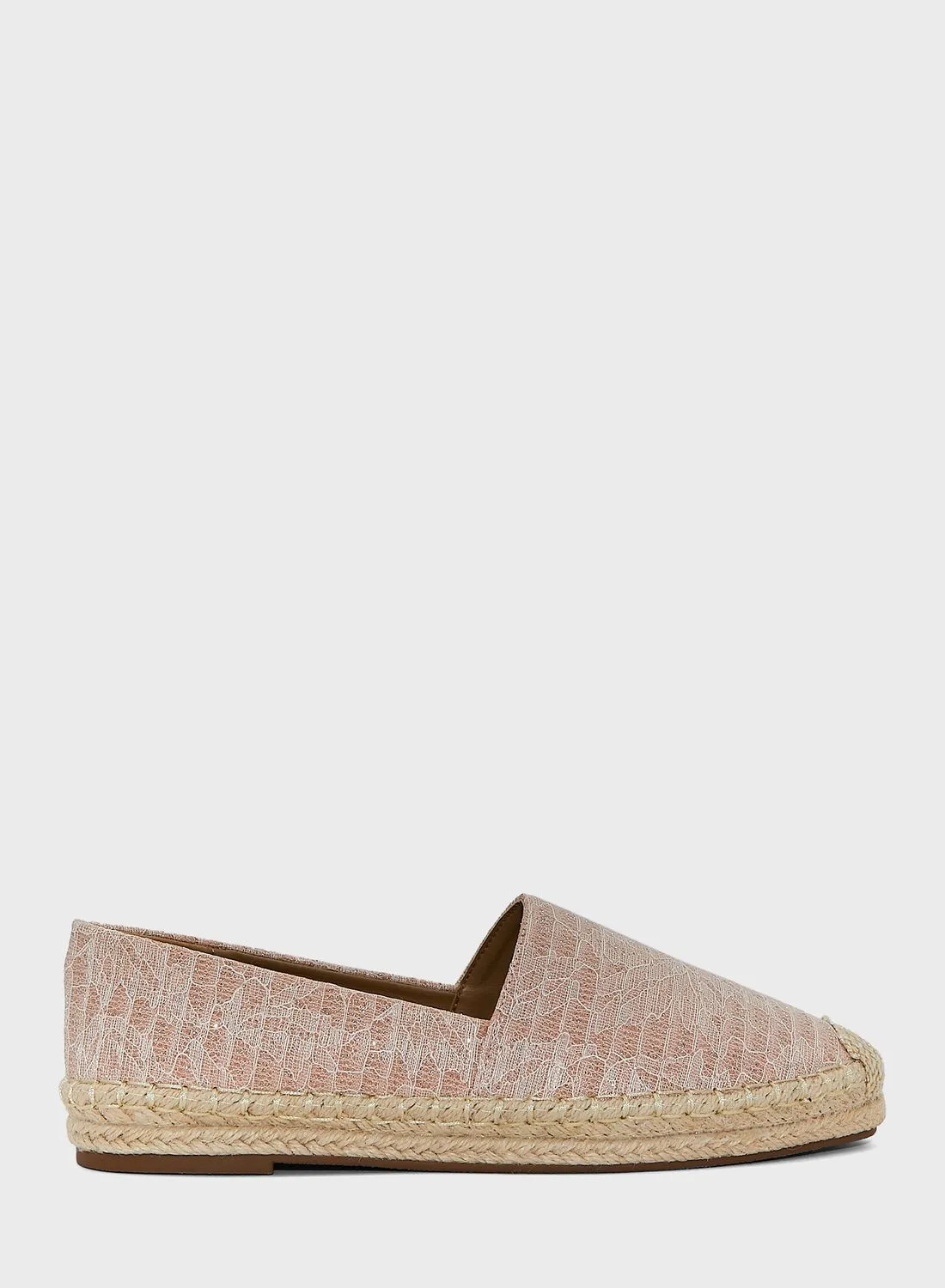 ELLA Shimmery Textured Flat Espadrille