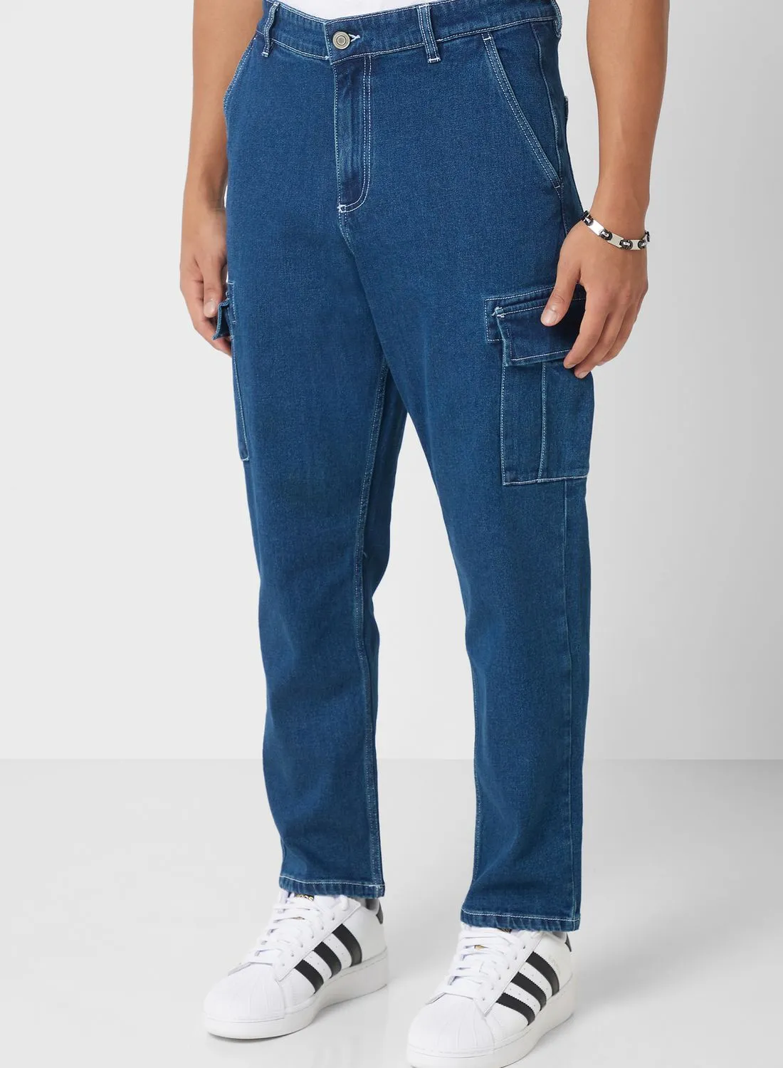 Seventy Five Relaxed Fit Cargo Jeans