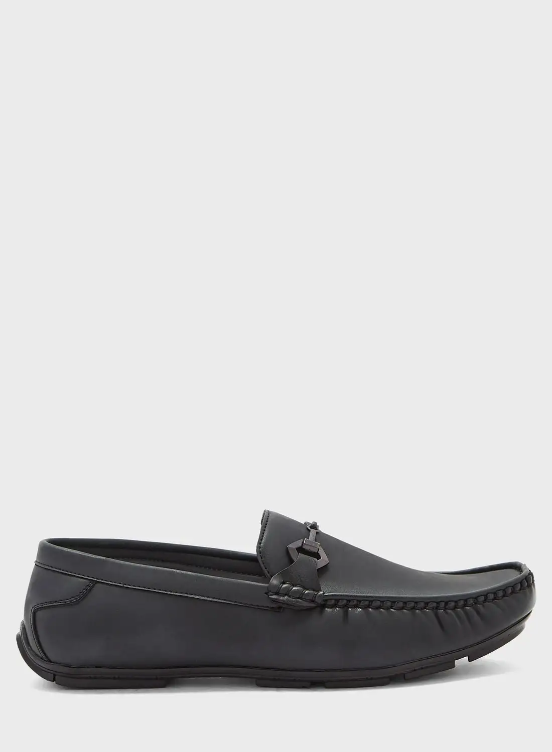 Robert Wood Trim Detail Casual Loafers