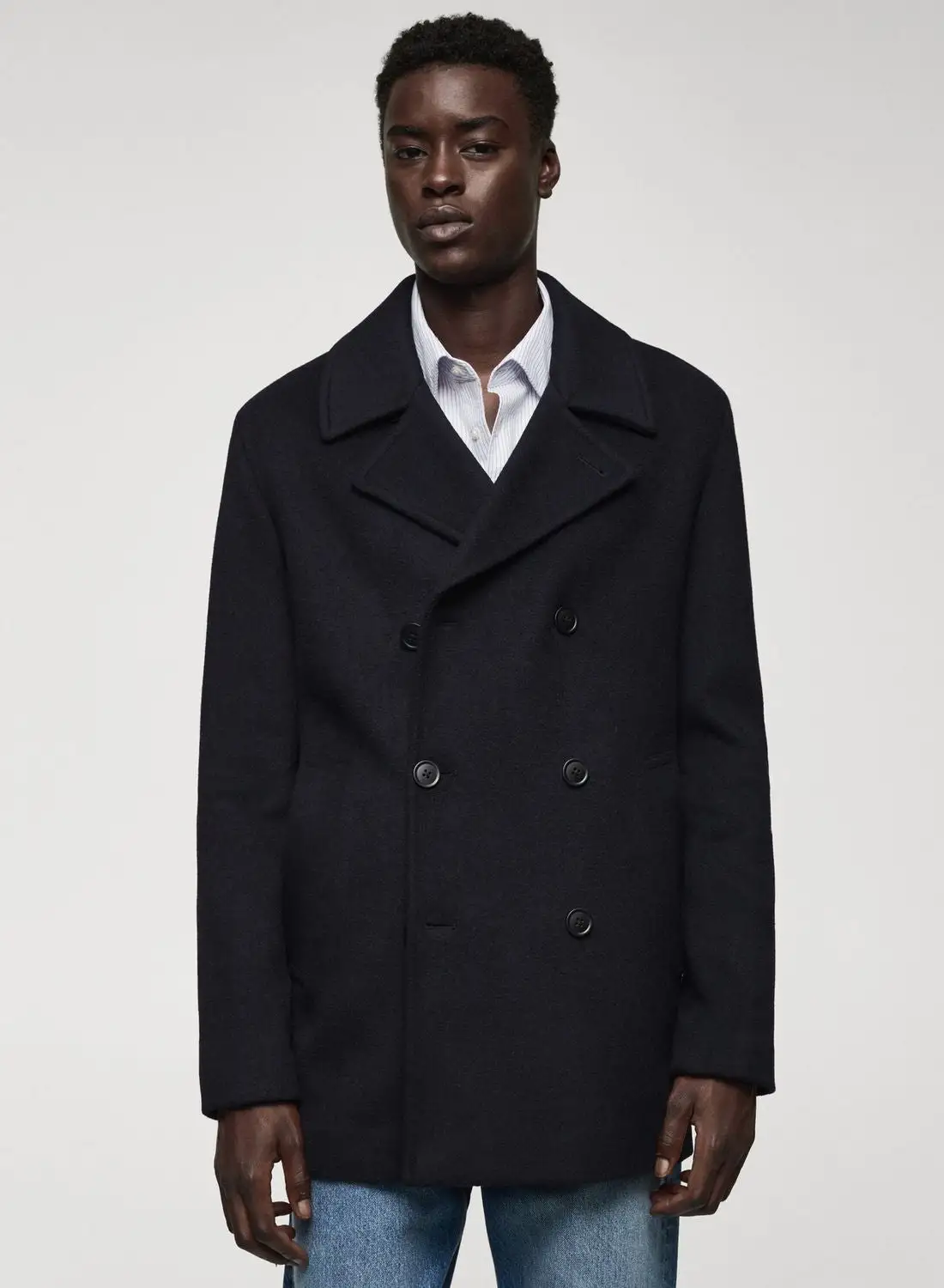 Mango Man Essential Longline Coat