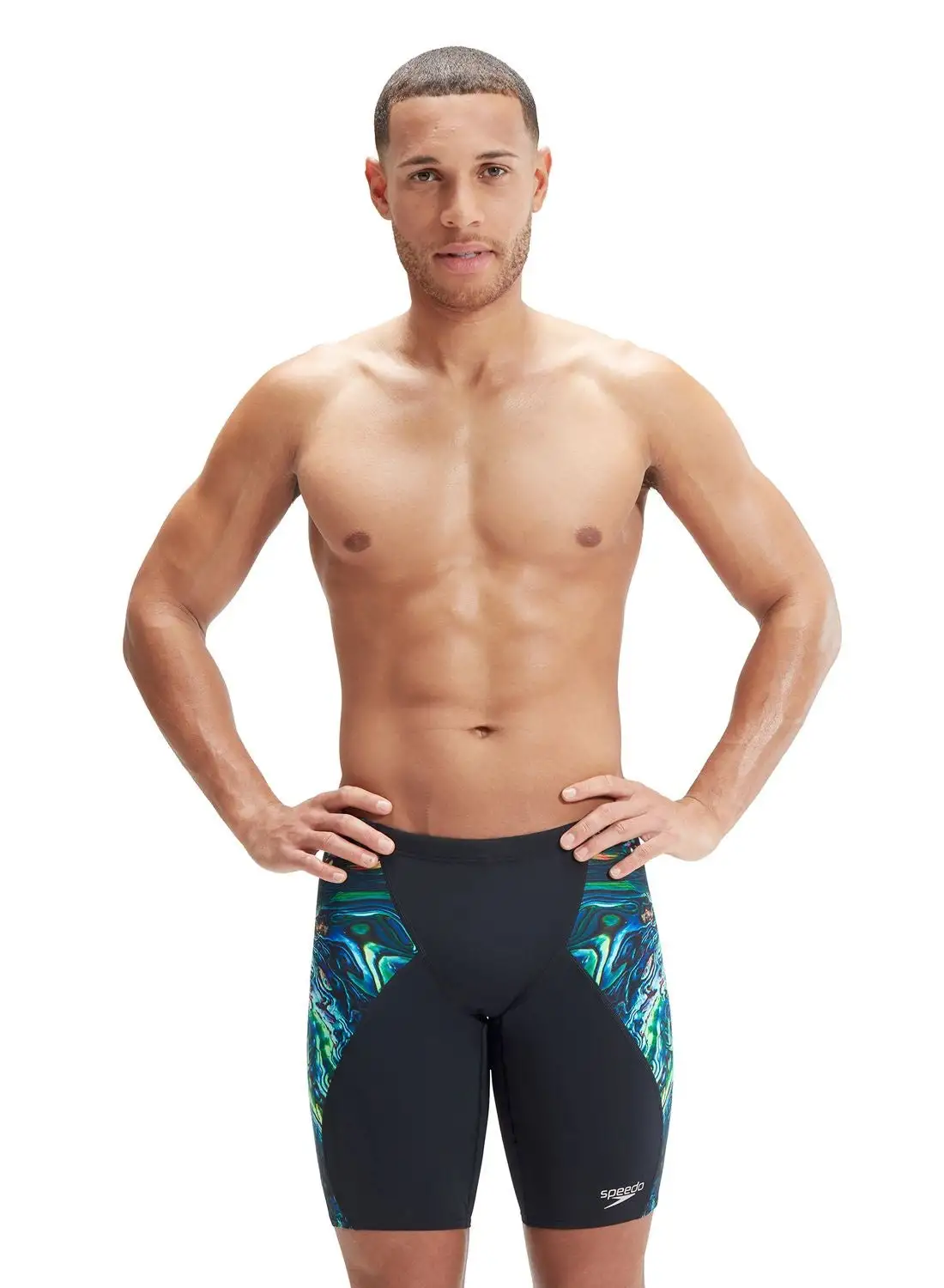 speedo Logo Placement Digital Swim Shorts