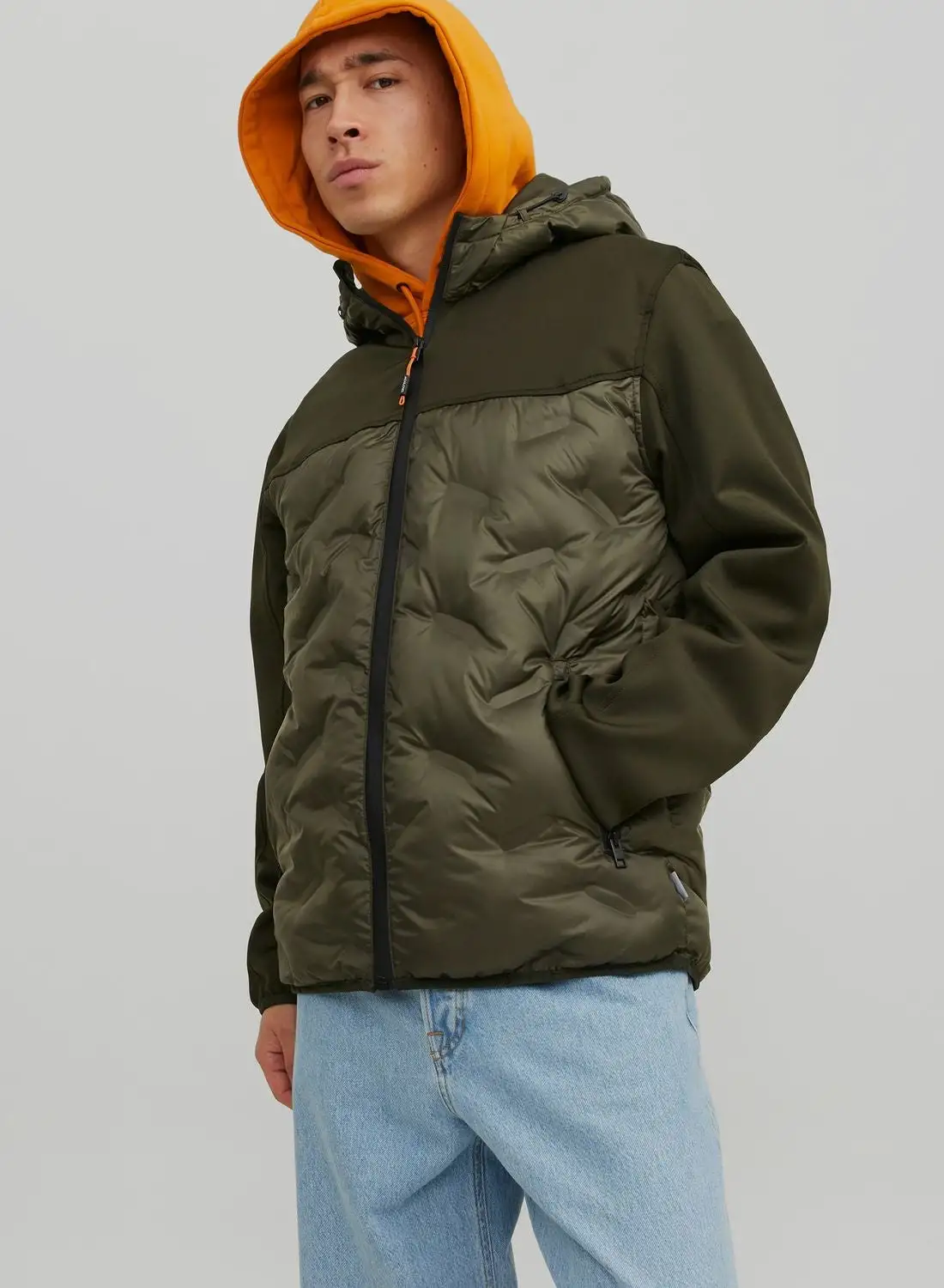 JACK & JONES Zip Through Quilted Jacket