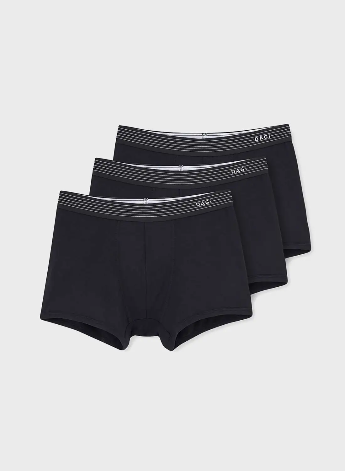 dagi 3 Pack Logo Band Trunks