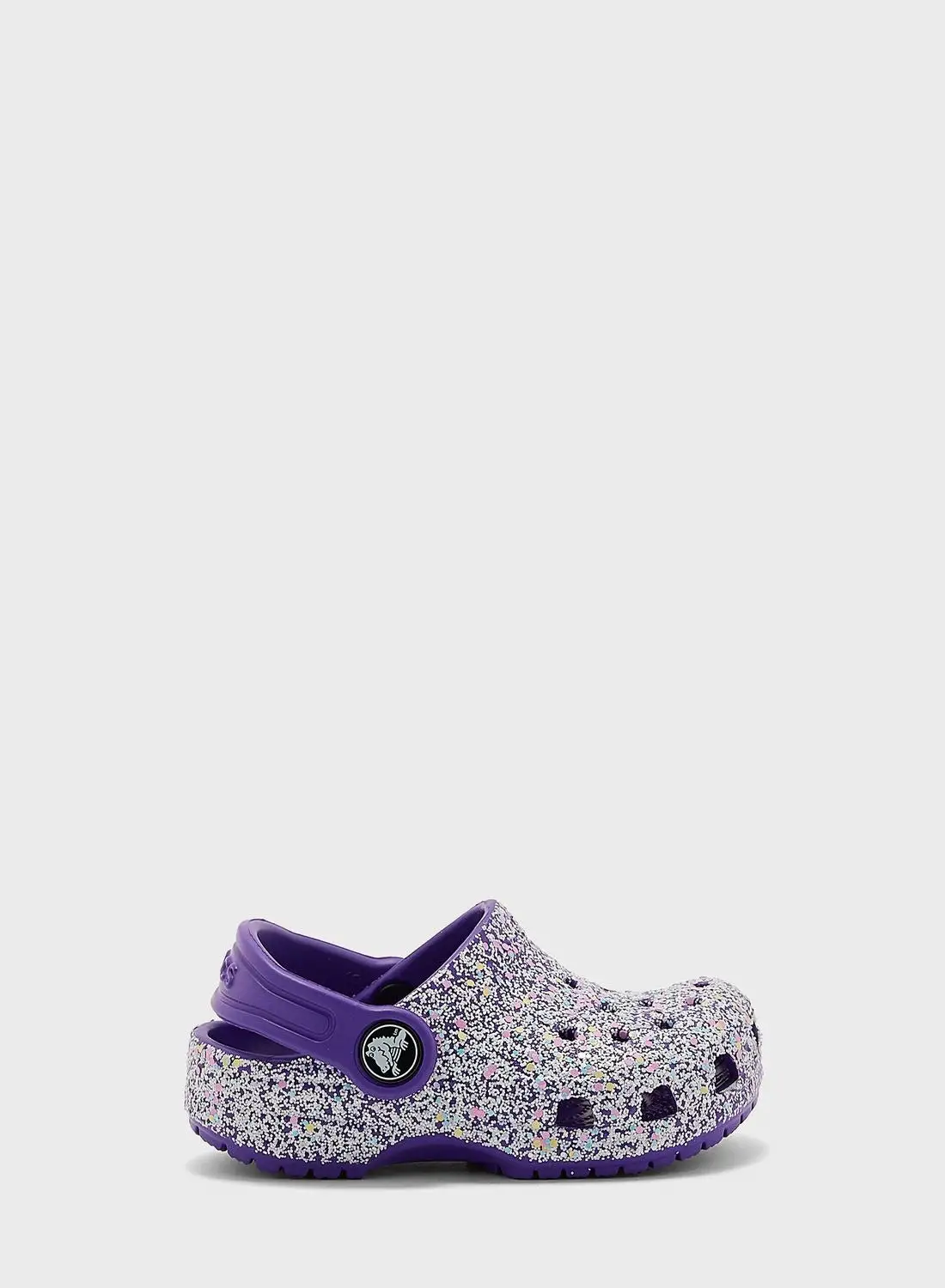 crocs Infant Classic Glitter Clog Sandals