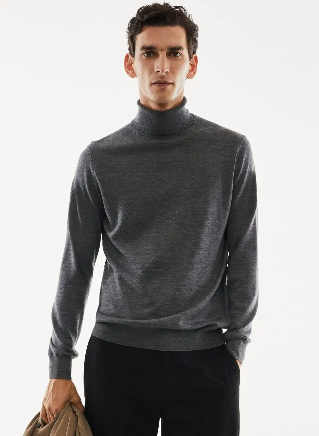 Mango Man Turtle Neck Knitted Sweater