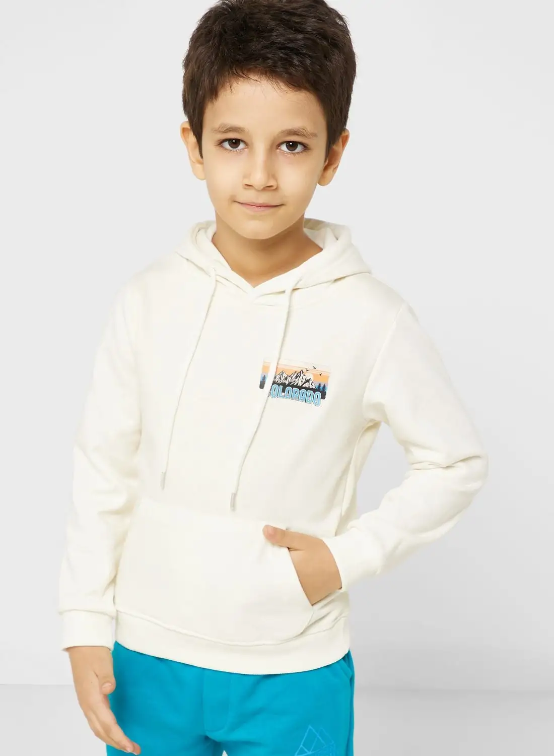 Pinata Front & Back Printed Hoodie For Boys