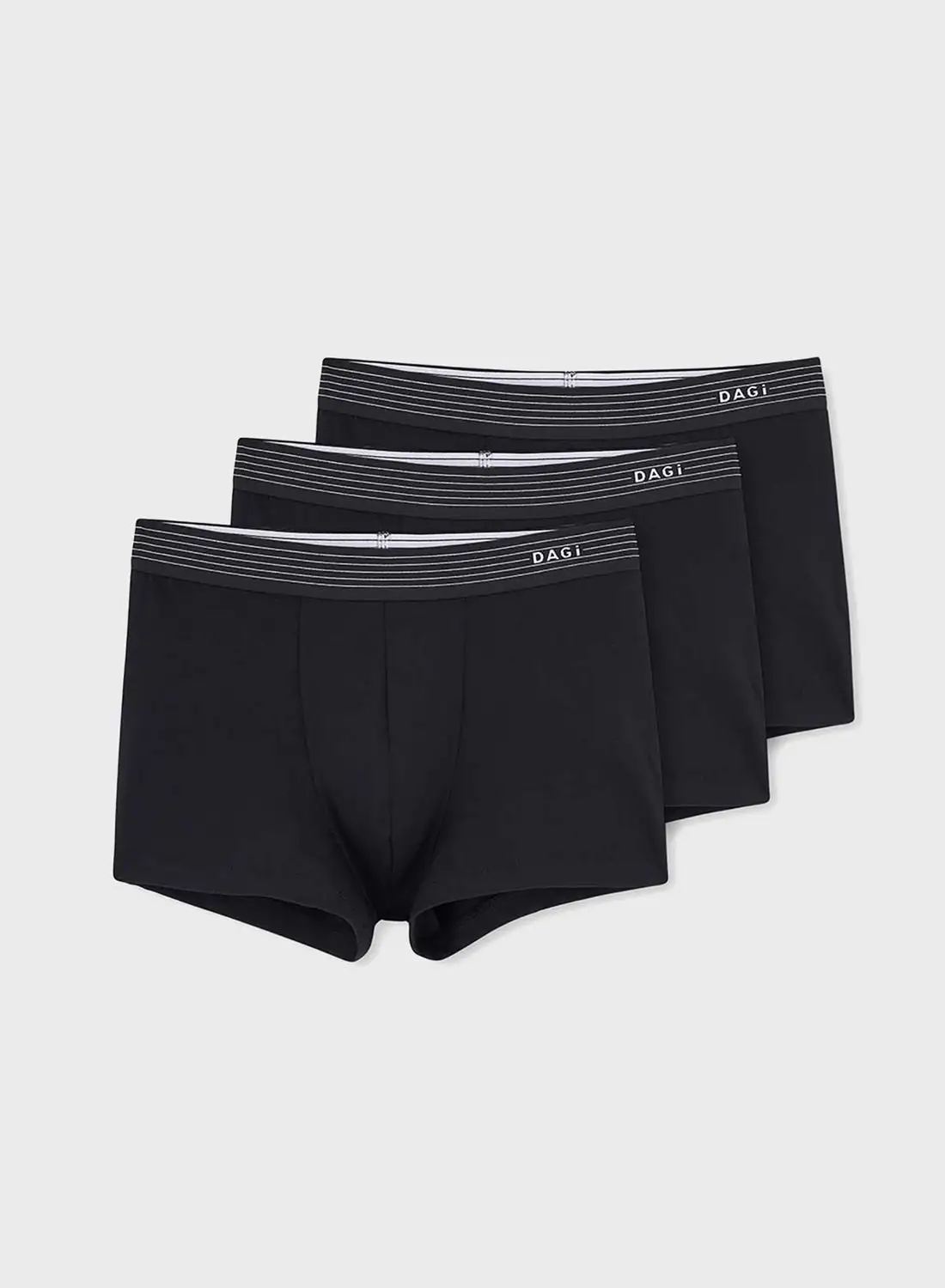 dagi 3 Pack Logo Band Trunks