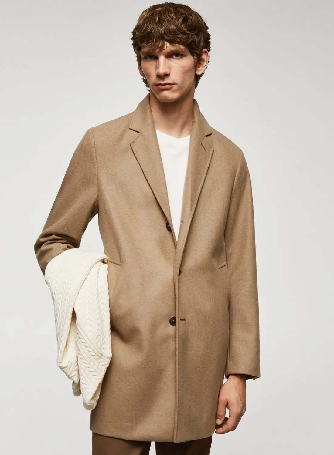 Mango Man Classic Wool Coat