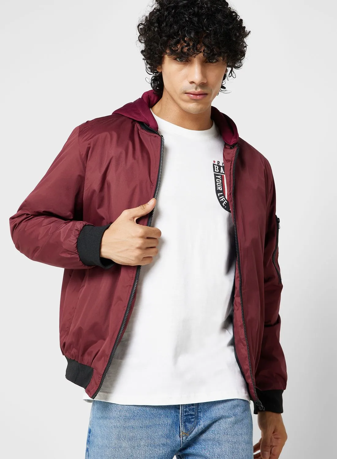 Seventy Five Jersey Hooded Jacket