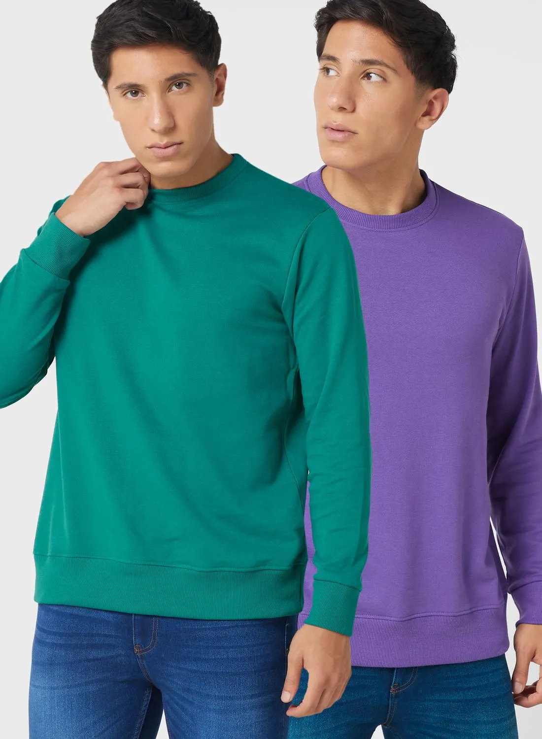 Seventy Five Basics 2 Pack Basic Sweatshirt