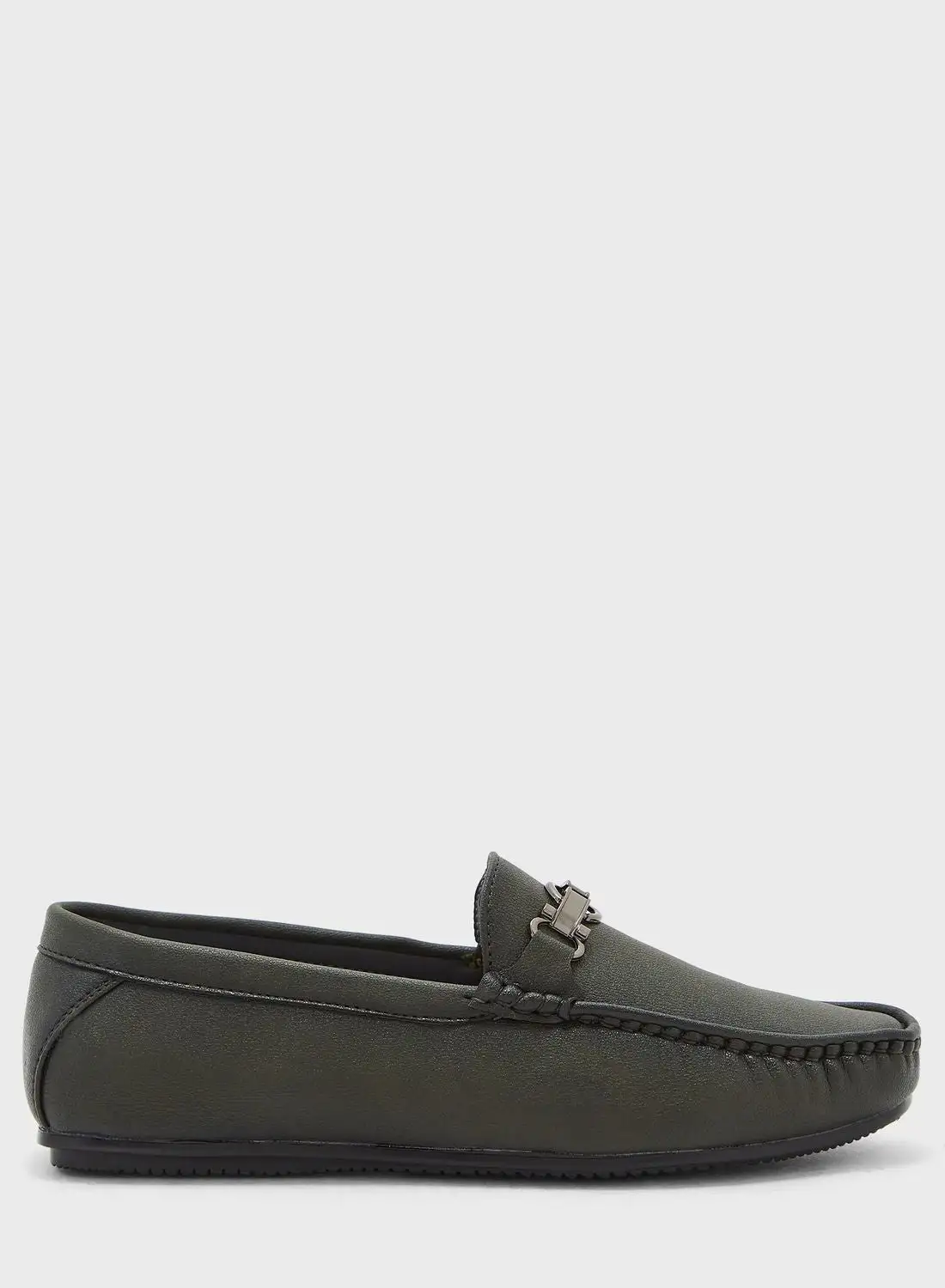 Robert Wood Trim Detail Casual Loafers