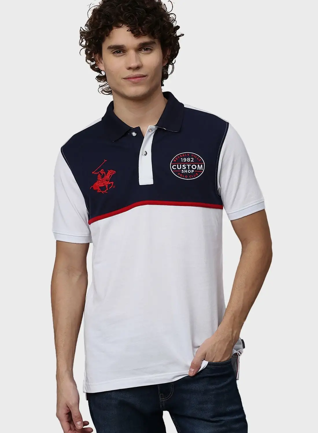 bhpoloclub Color Block Polo