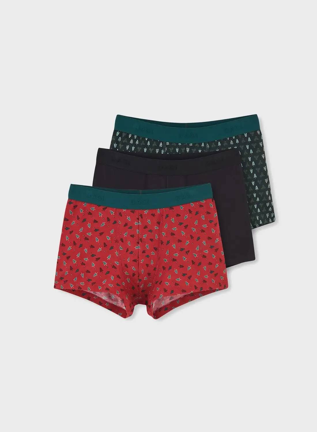 dagi 3 Pack Logo Band Trunks