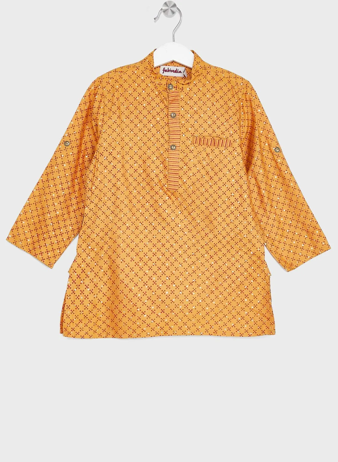 Fabindia Kids Printed Long Kurta