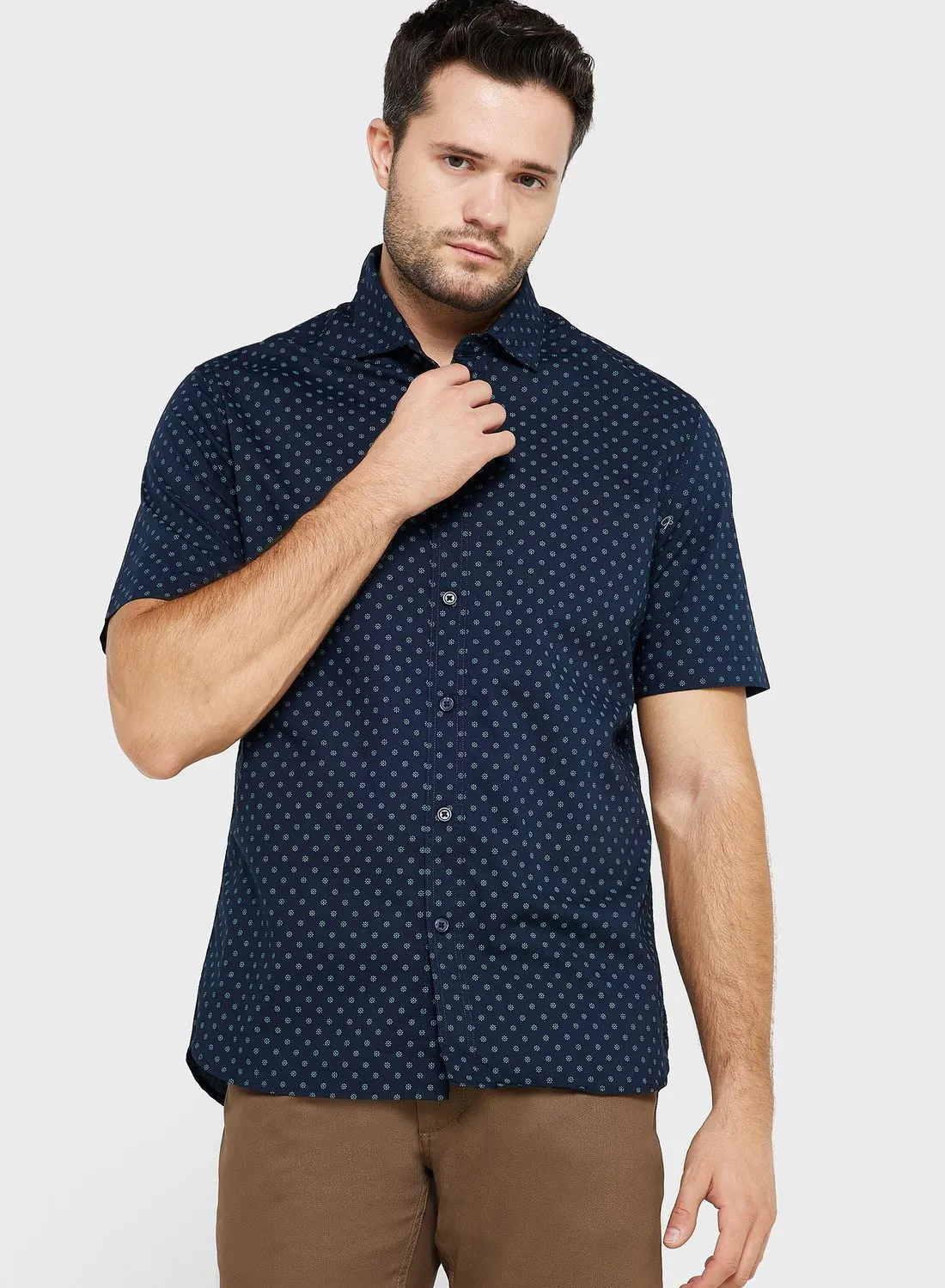 Mango Man Essential Micro Regular Fit Shirt