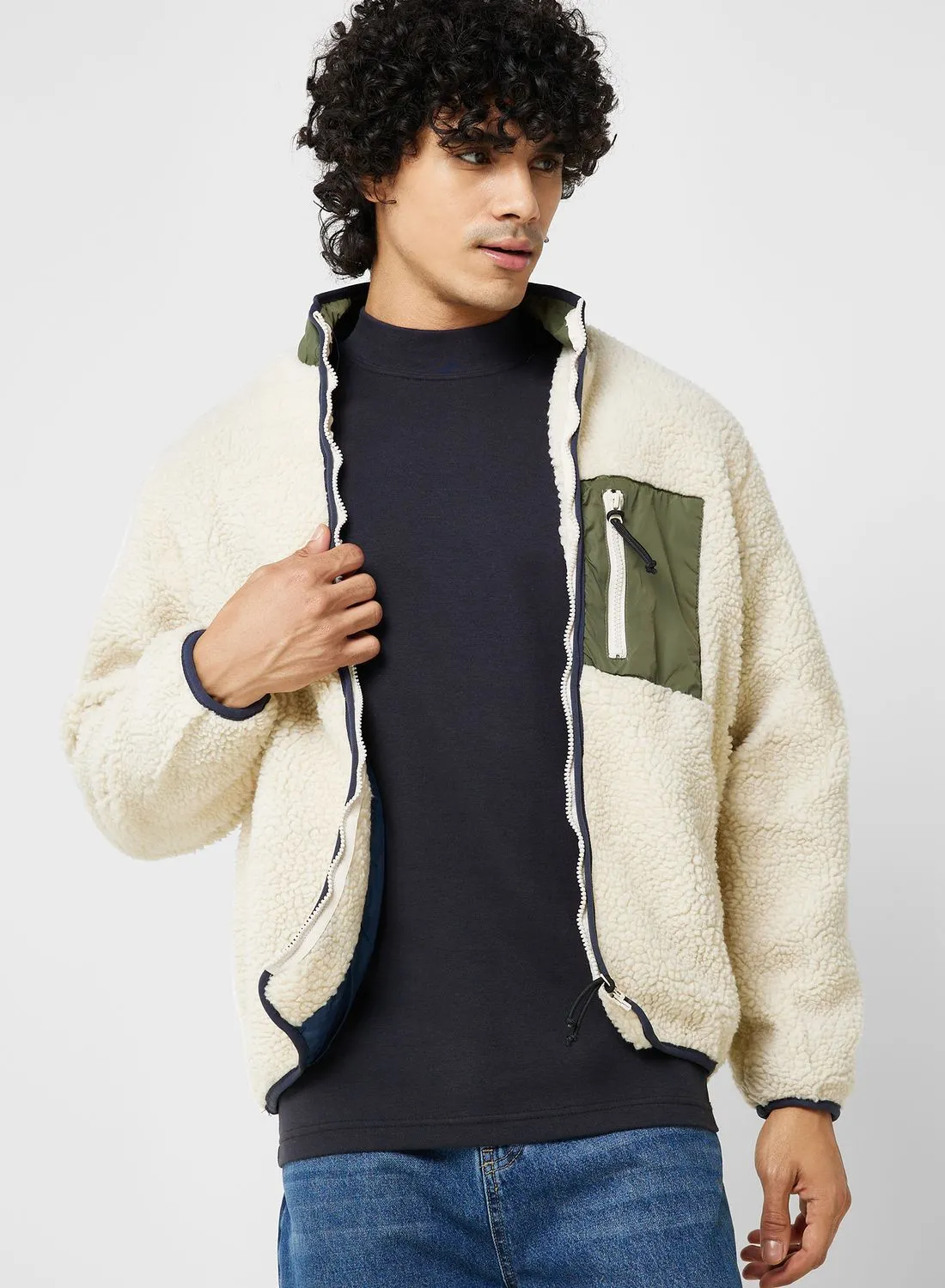 Seventy Five Teddy Fleece Zip Through