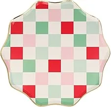 Multi Check Dinner Plates