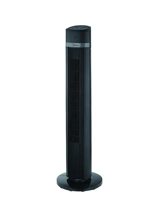 Midea Midea Tower Fan with Multifunction Remote Control, 3 Wind modes-Natural | Slumberous & Normal, Three Dimensional Angle Air Flow, 15 Hours Timer Perfectly Suitable for Home or Office FZ1018TRB Black