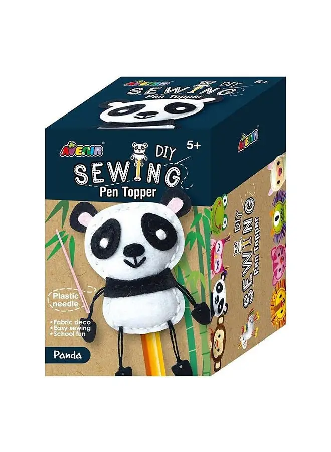 Avenir Panda Diy Pen Topper Friend Sewing Kit Hours of Entertainment & Creativity Tools & Instructions Included, Easy and Fun Activity for Kids +