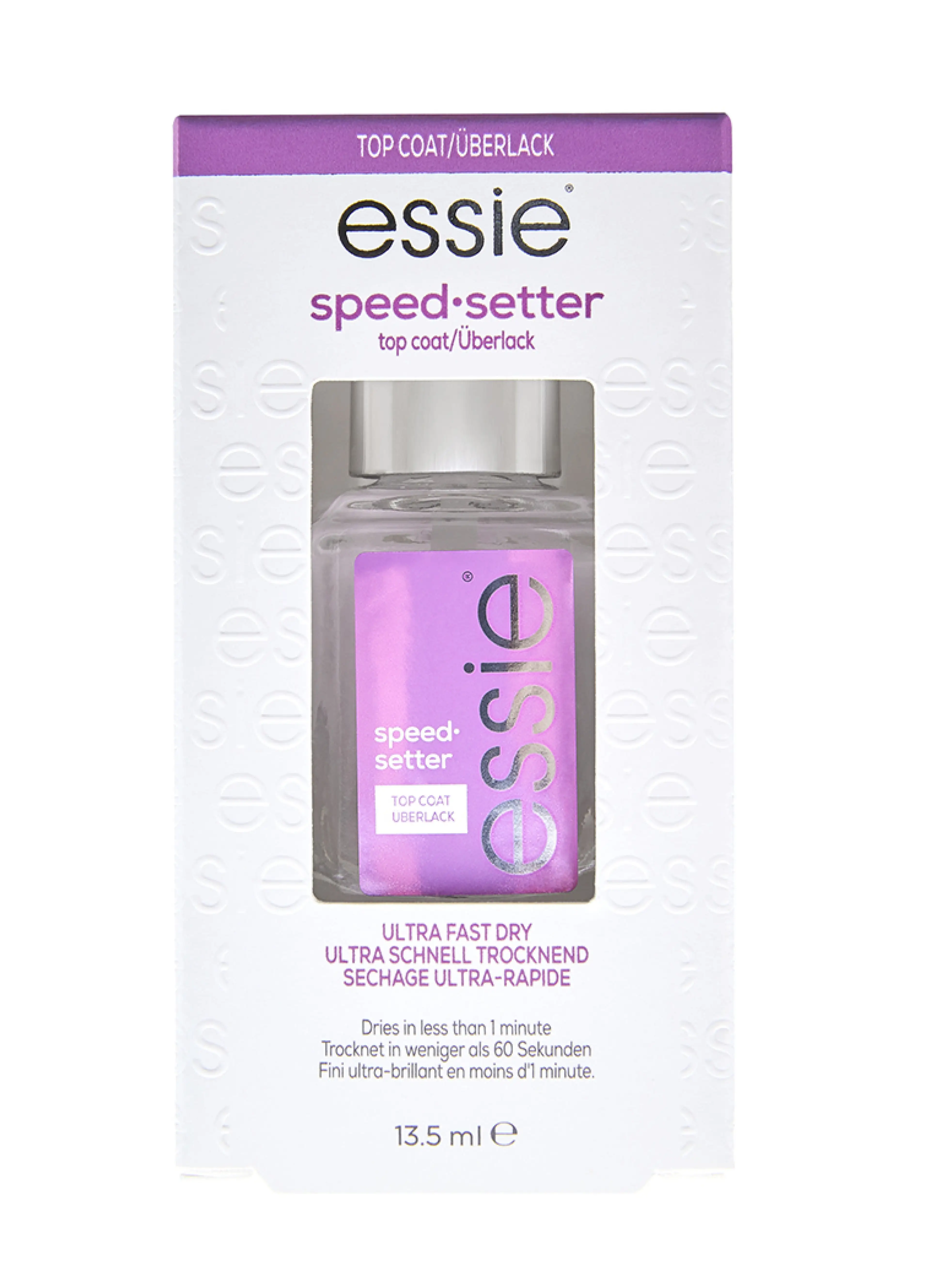 essie Speed Setter, Nail Polish Top Coat, 13.5 ml