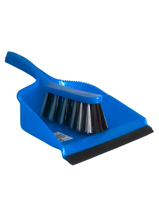 Feelings Dust Pan with Brush Blue 32X22x10cm