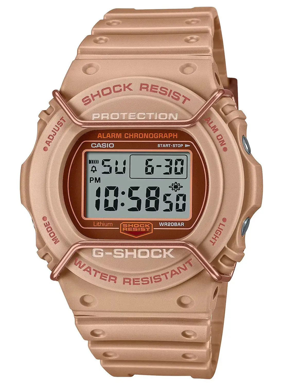 G-SHOCK Men's Digital Resin Wrist Watch DW-5700PT-5DR - 40 Mm