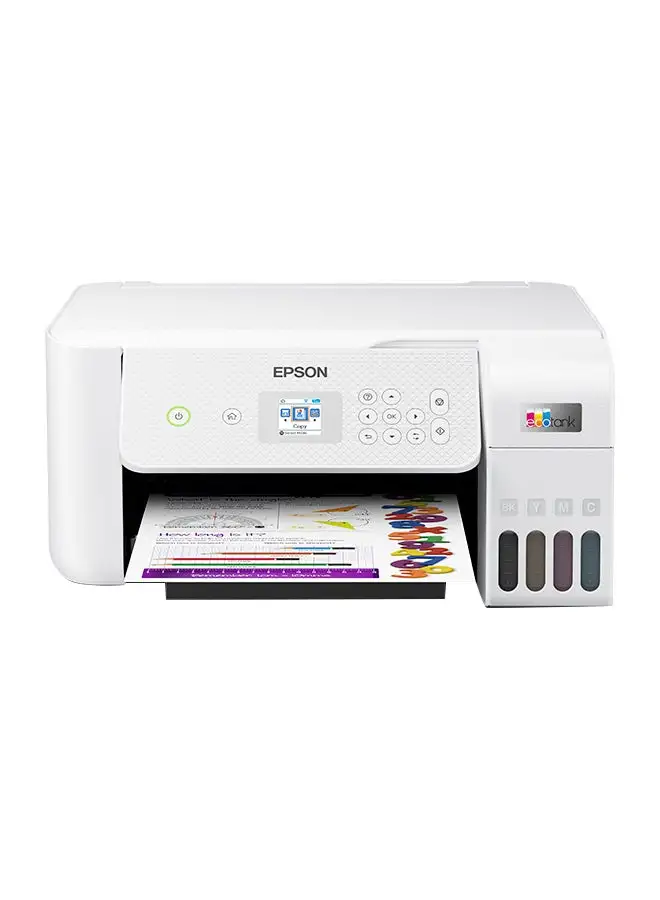 EPSON EcoTank L3266 Home ink tank printer A4, colour, 3-in-1 printer with WiFi and SmartPanel App connectivity White