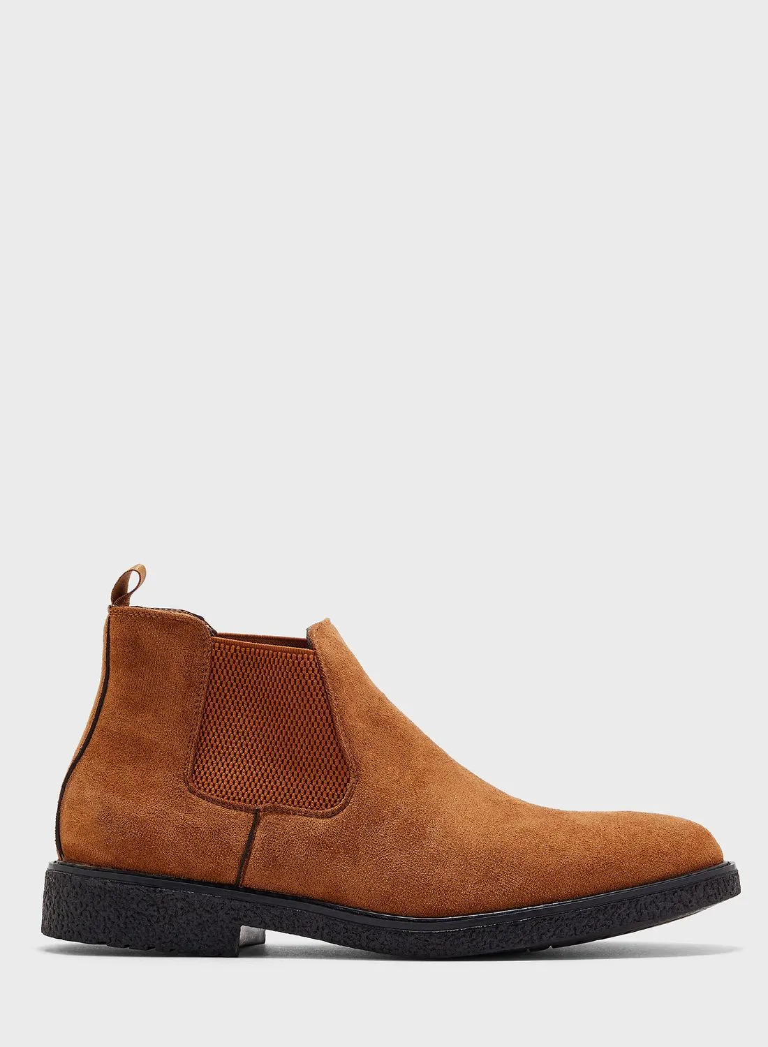 Robert Wood Faux Suede Chelsea Boots