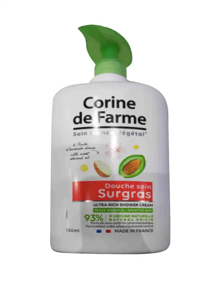 Corine de Farme Ultra-Rich Sweet Almond Oil Shower Cream 750ml