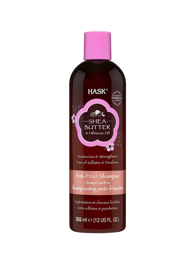 HASK Shea Butter & Hibiscus Oil Shampoo 355ml